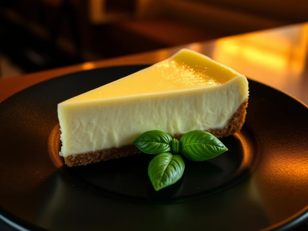 Cheesecake citron & basilic