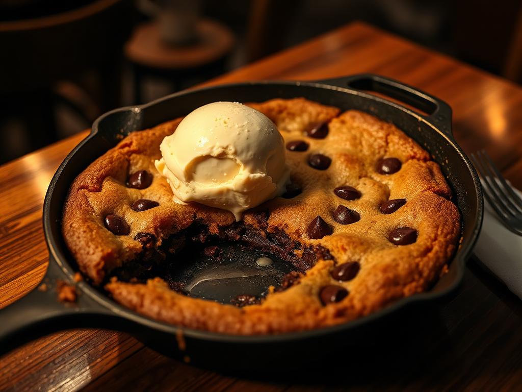 Cookie tiède & glace vanille